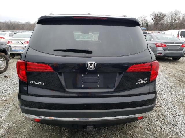 5FNYF6H09HB077326 - 2017 HONDA PILOT ELITE BLACK photo 6