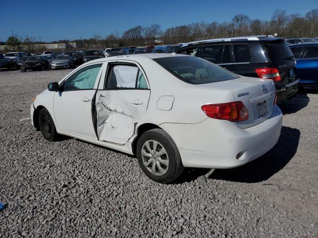 JTDBL40E39J003825 - 2009 TOYOTA COROLLA BASE WHITE photo 2