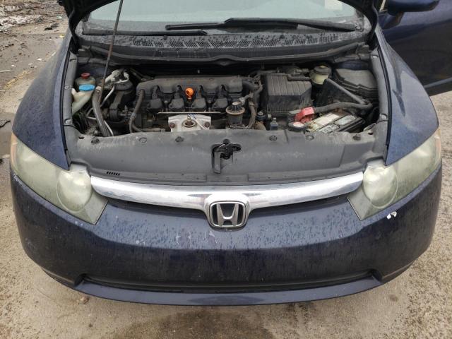 1HGFA16517L051257 - 2007 HONDA CIVIC LX BLUE photo 11