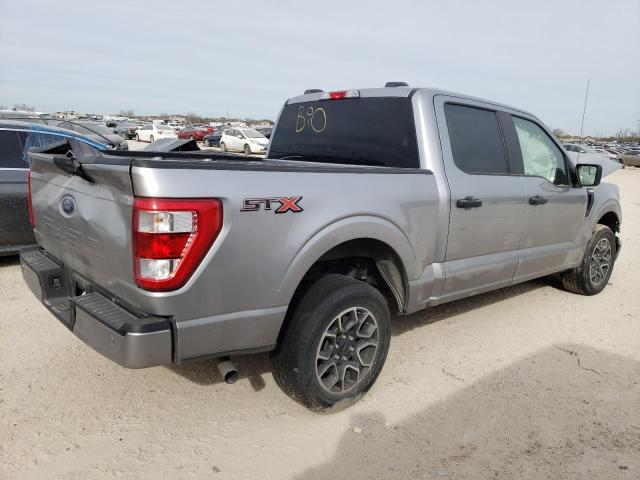 1FTEW1CB1MFA37584 - 2021 FORD F150 SUPERCREW SILVER photo 3