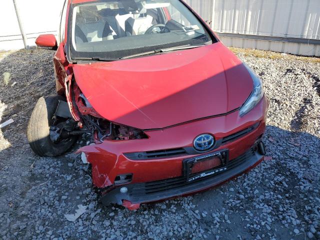 JTDL9MFU4M3026576 - 2021 TOYOTA PRIUS LE RED photo 5