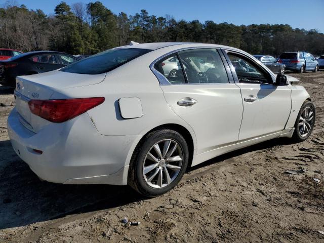 JN1BV7AR0EM685748 - 2014 INFINITI Q50 BASE WHITE photo 3