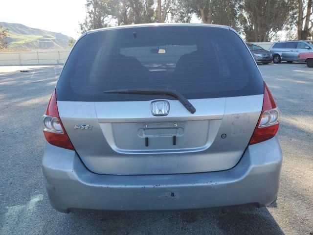 JHMGD38457S025145 - 2007 HONDA FIT GRAY photo 6