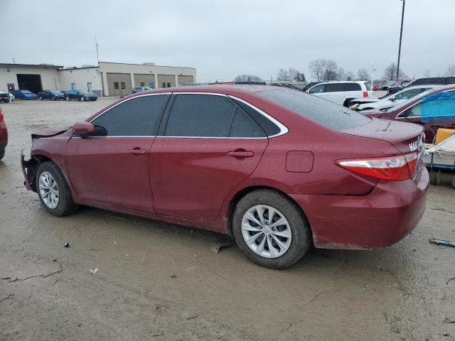 4T1BF1FK6GU551845 - 2016 TOYOTA CAMRY LE RED photo 2