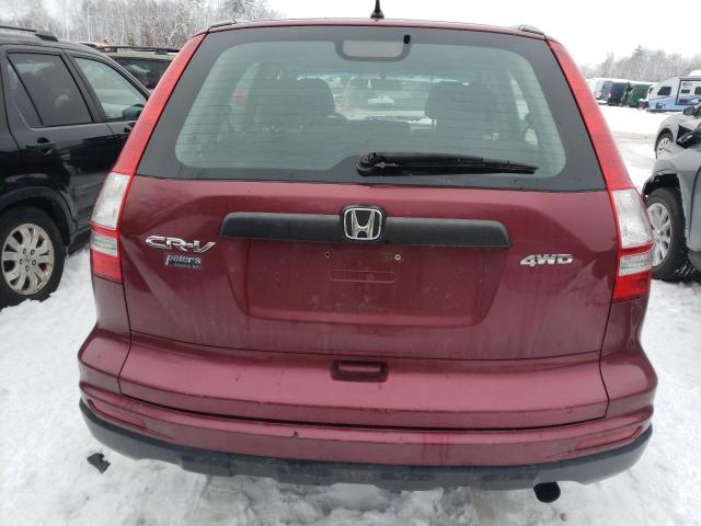 5J6RE4H37BL074753 - 2011 HONDA CR-V LX RED photo 6