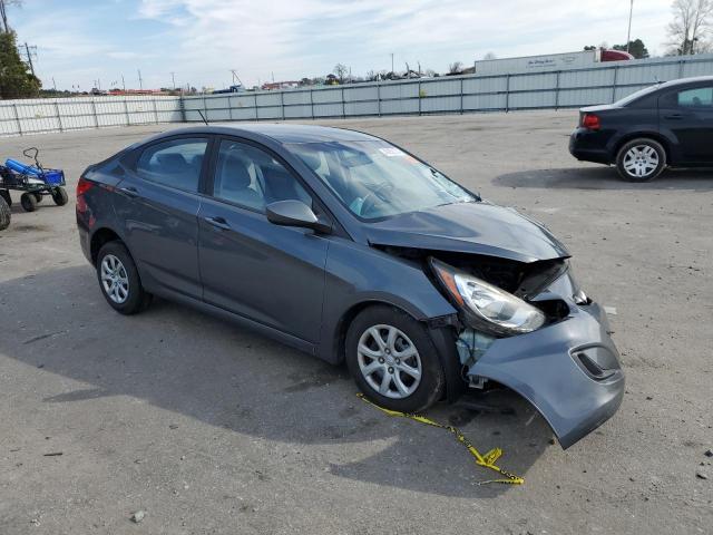 KMHCT4AE5CU161877 - 2012 HYUNDAI ACCENT GLS GRAY photo 4