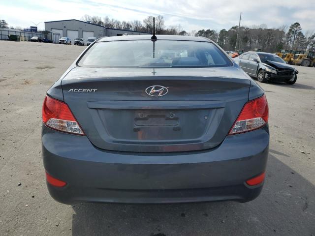 KMHCT4AE5CU161877 - 2012 HYUNDAI ACCENT GLS GRAY photo 6