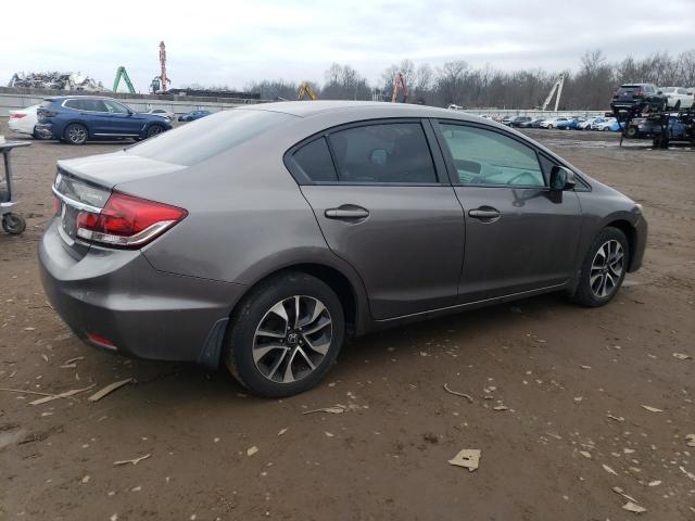 19XFB2F89DE250671 - 2013 HONDA CIVIC EX GRAY photo 3