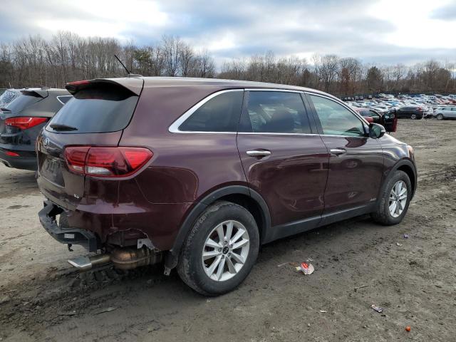 5XYPGDA54KG486014 - 2019 KIA SORENTO LX BURGUNDY photo 3