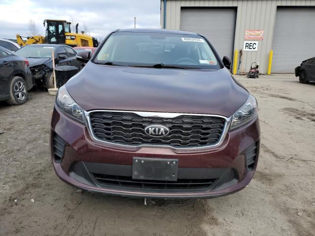 5XYPGDA54KG486014 - 2019 KIA SORENTO LX BURGUNDY photo 5