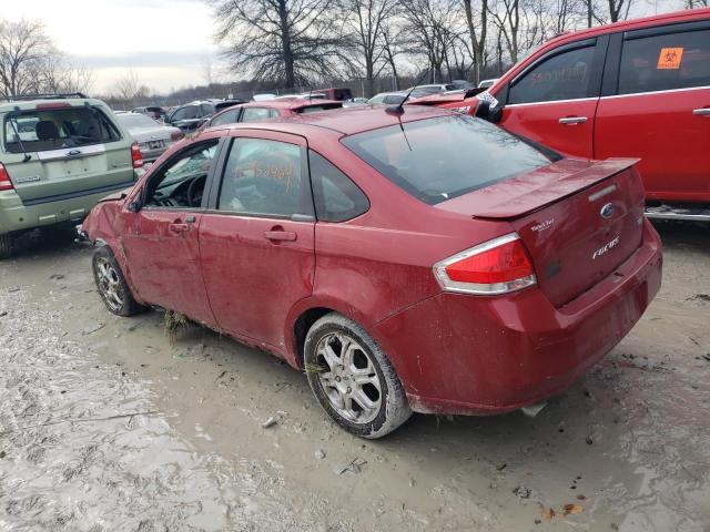 1FAHP36N59W203159 - 2009 FORD FOCUS SES RED photo 2