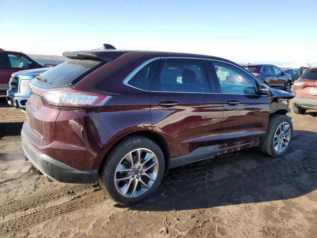 2FMPK4K87JBC20511 - 2018 FORD EDGE TITANIUM MAROON photo 3