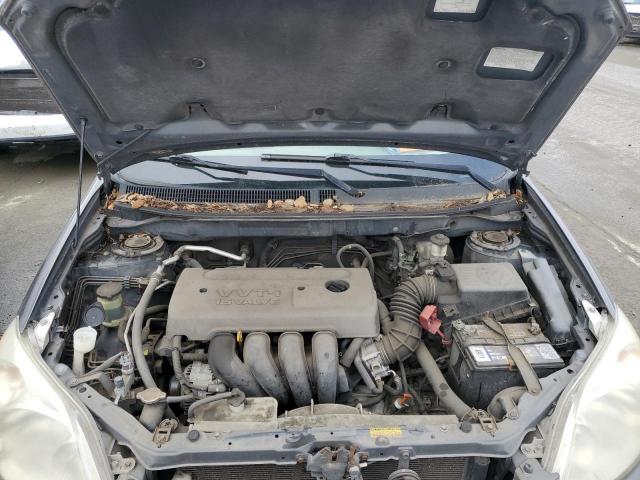 2T1KR32E75C552570 - 2005 TOYOTA COROLLA MA XR GRAY photo 11