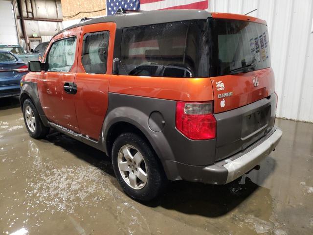 5J6YH28583L051640 - 2003 HONDA ELEMENT EX ORANGE photo 2