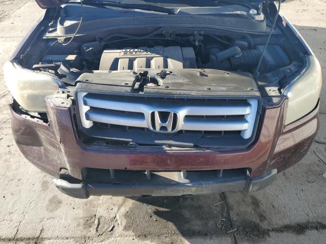 5FNYF28567B036820 - 2007 HONDA PILOT EXL MAROON photo 12