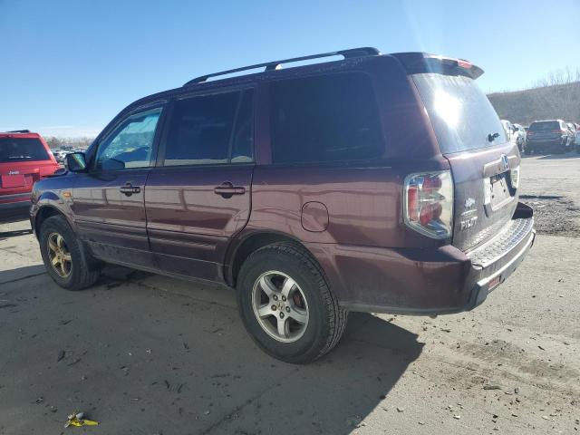 5FNYF28567B036820 - 2007 HONDA PILOT EXL MAROON photo 2