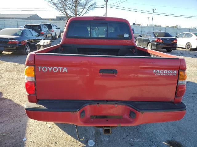 5TEGN92N14Z399374 - 2004 TOYOTA TACOMA DOUBLE CAB PRERUNNER RED photo 6