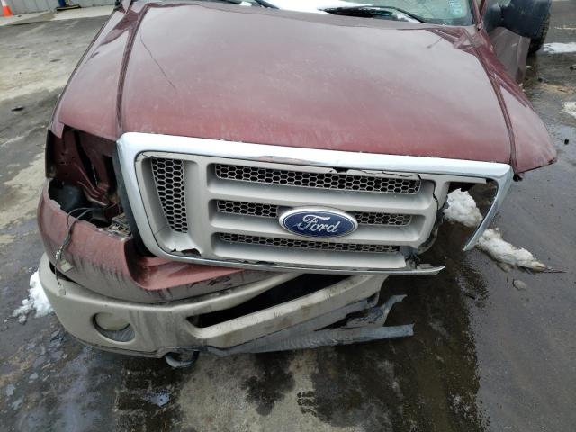 1FTPW14536KD00119 - 2006 FORD F150 SUPERCREW BURGUNDY photo 11