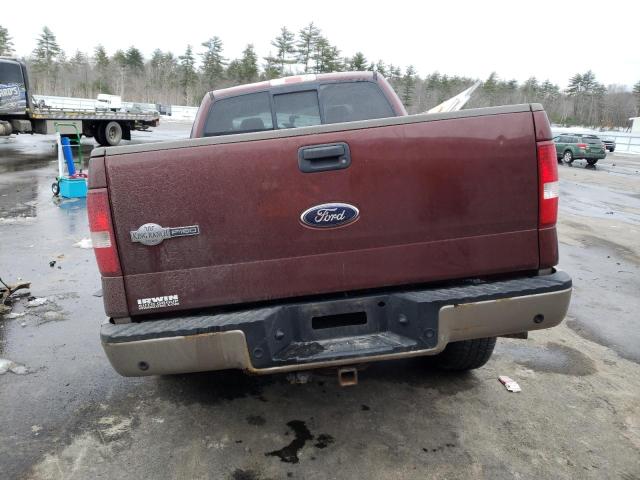 1FTPW14536KD00119 - 2006 FORD F150 SUPERCREW BURGUNDY photo 6