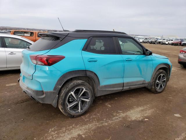 KL79MUSL5NB078440 - 2022 CHEVROLET TRAILBLAZE RS TURQUOISE photo 3