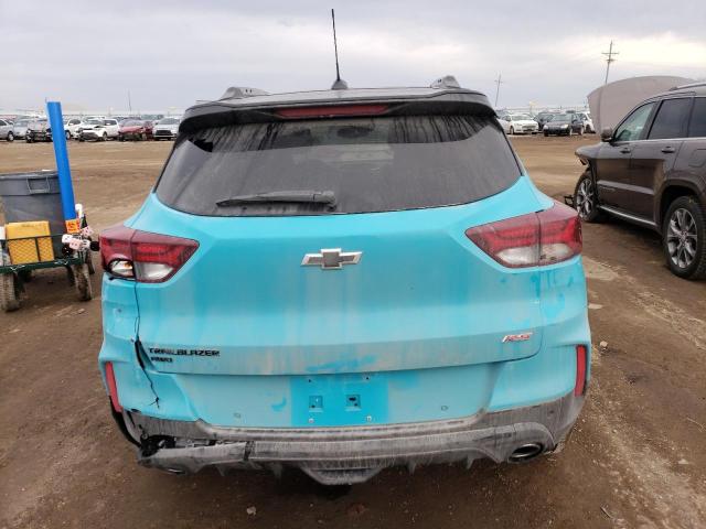 KL79MUSL5NB078440 - 2022 CHEVROLET TRAILBLAZE RS TURQUOISE photo 6