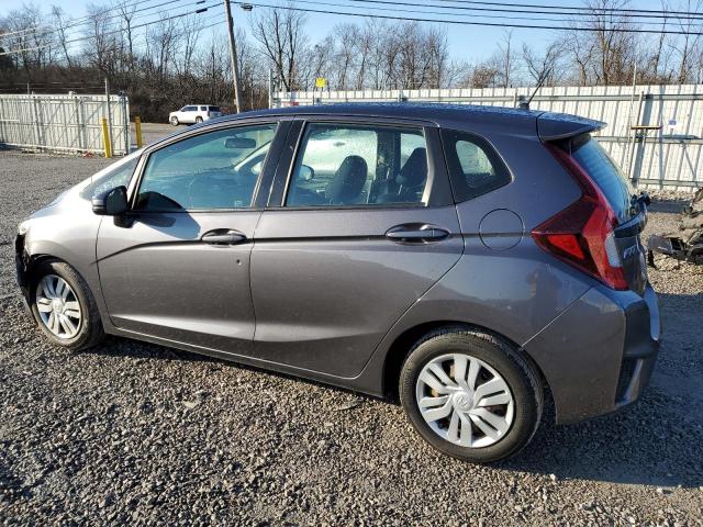 3HGGK5H56FM777294 - 2015 HONDA FIT LX GRAY photo 2