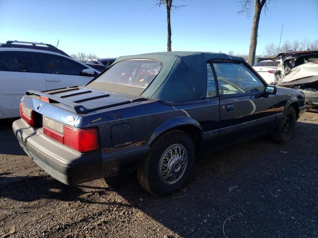 1FACP44M6MF140043 - 1991 FORD MUSTANG LX BLUE photo 3