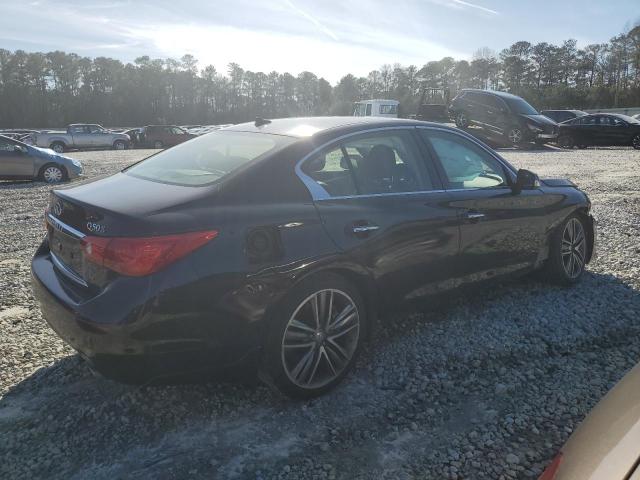 JN1BV7AR3EM697358 - 2014 INFINITI Q50 BASE BLACK photo 3