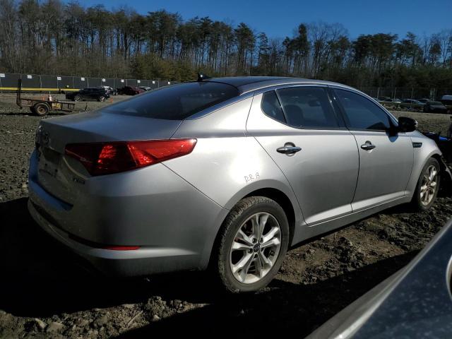 KNAGN4A79B5167835 - 2011 KIA OPTIMA EX SILVER photo 3