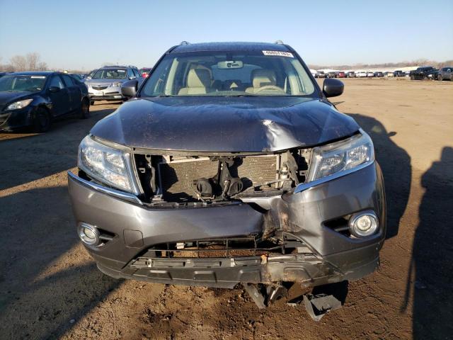 5N1AR2MM3EC613198 - 2014 NISSAN PATHFINDER S GRAY photo 5