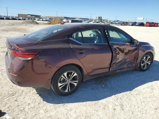 3N1AB8CV2NY309909 - 2022 NISSAN SENTRA SV BURGUNDY photo 3