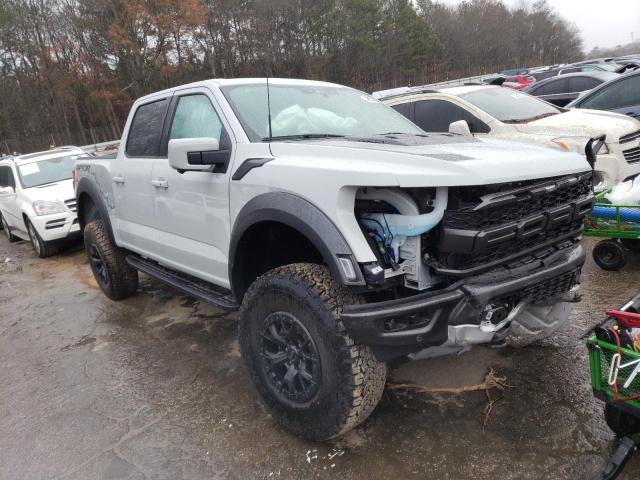 1FTFW1RG1PFA45678 - 2023 FORD F150 RAPTOR GRAY photo 4