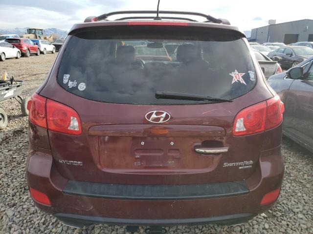 5NMSH13E18H210505 - 2008 HYUNDAI SANTA FE SE RED photo 6