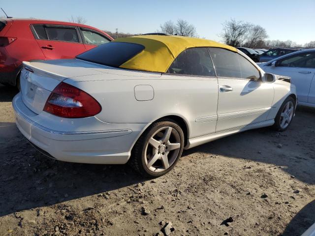 WDBTK72F27T086484 - 2007 MERCEDES-BENZ CLK 550 WHITE photo 3