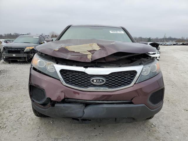 5XYKT3A11CG299442 - 2012 KIA SORENTO BASE MAROON photo 5