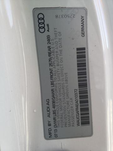 WAUCGAFR4EA010372 - 2014 AUDI S5 PREMIUM PLUS 白色 照片 12