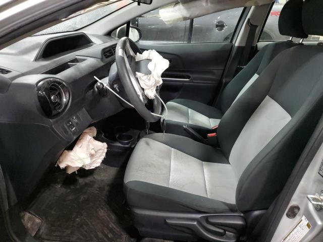 JTDKDTB30F1576566 - 2015 TOYOTA PRIUS C SILVER photo 7