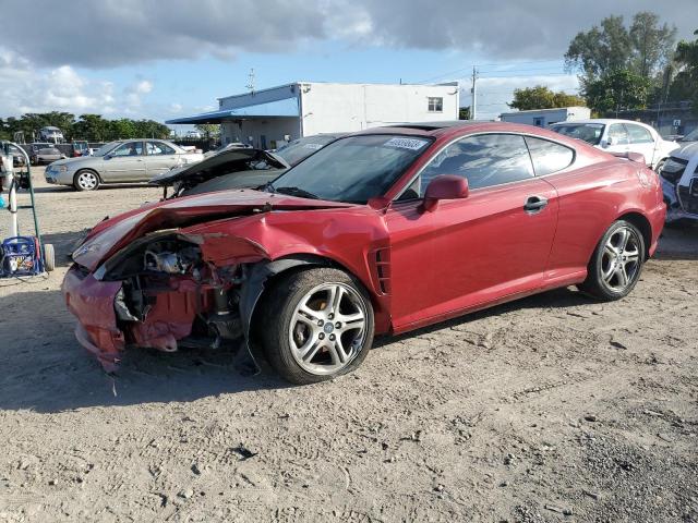 KMHHM65D56U191496 - 2006 HYUNDAI TIBURON GS RED photo 1