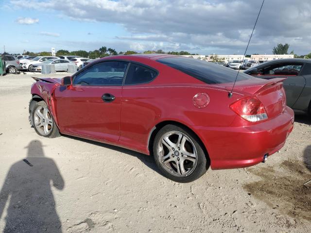 KMHHM65D56U191496 - 2006 HYUNDAI TIBURON GS RED photo 2