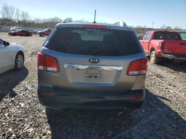 5XYKT4A22BG118104 - 2011 KIA SORENTO BASE GRAY photo 6