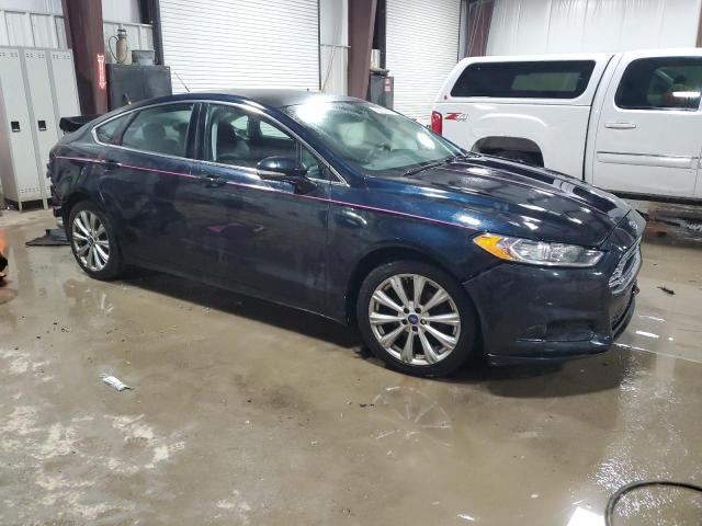 3FA6P0HD0ER289939 - 2014 FORD FUSION SE BLUE photo 4