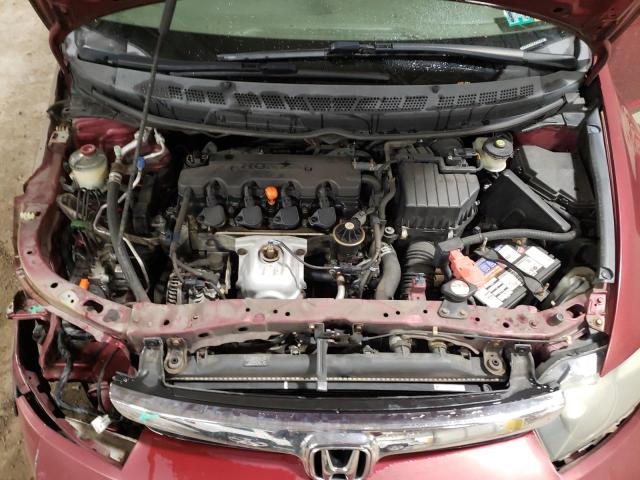 1HGFA16506L058022 - 2006 HONDA CIVIC LX MAROON photo 11