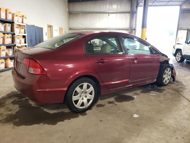 1HGFA16506L058022 - 2006 HONDA CIVIC LX MAROON photo 3