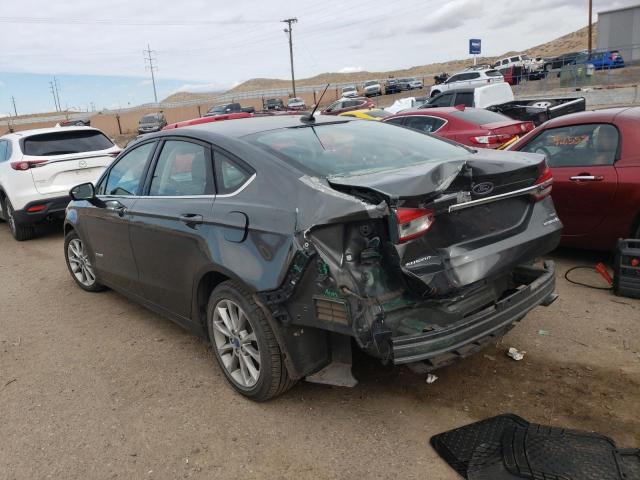 3FA6P0LU2HR382246 - 2017 FORD FUSION SE HYBRID GRAY photo 2