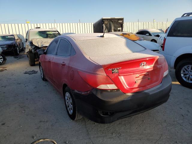 KMHCT4AE2FU932297 - 2015 HYUNDAI ACCENT GLS BURGUNDY photo 2