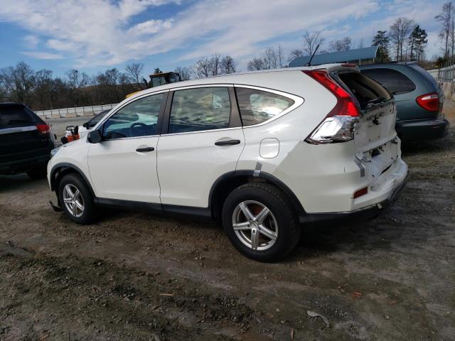 5J6RM4H30GL122913 - 2016 HONDA CR-V LX WHITE photo 2