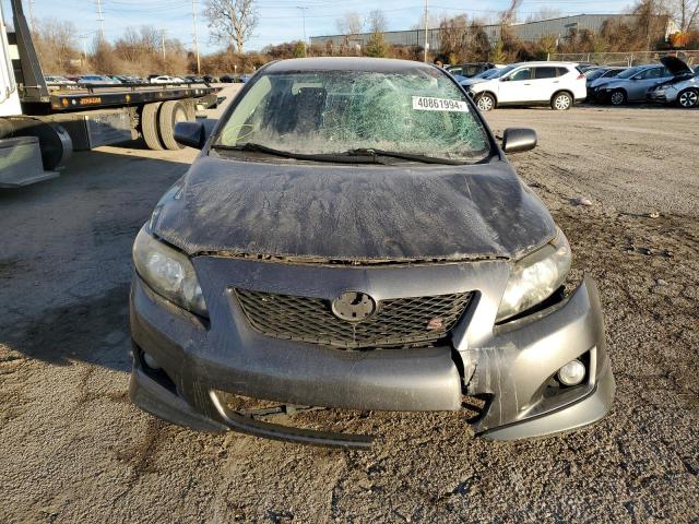 1NXBU4EE8AZ191830 - 2010 TOYOTA COROLLA BASE GRAY photo 5