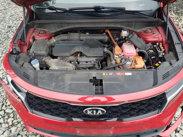 KNDRG4LG7M5055539 - 2021 KIA SORENTO S RED photo 12