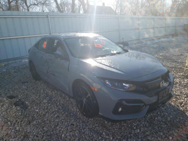 SHHFK7H49MU205553 - 2021 HONDA CIVIC SPORT 青色 照片 4