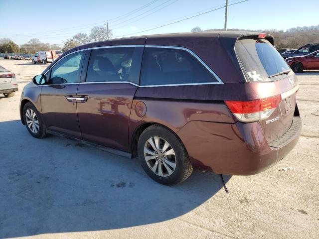 5FNRL5H40EB097633 - 2014 HONDA ODYSSEY EX MAROON photo 2